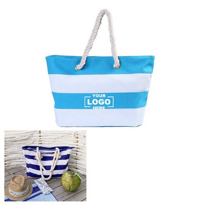 Rope Handle Canvas Tote Bag