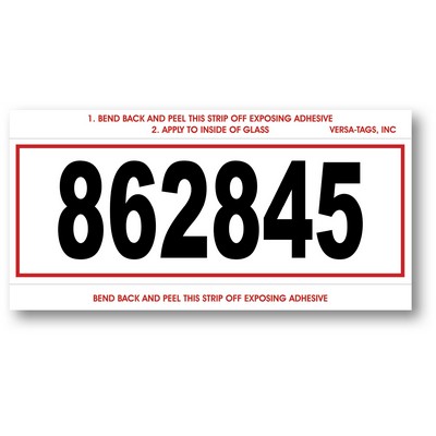 Mini Border Sign w/Consecutive Numbering