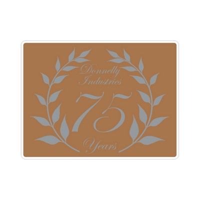 Die Cut Roll Label | Rectangle | 3" x 4" | White Gloss Paper