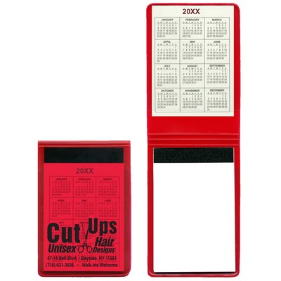 Translucent Vinyl Memo Book with 30-Page Pad
