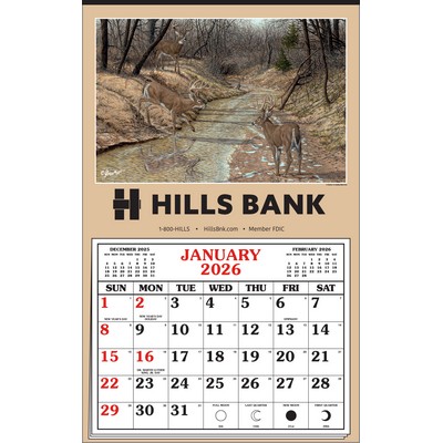 Larry Anderson Wildlife "A Season of Lasting Memories" Full Apron Hanger Calendar