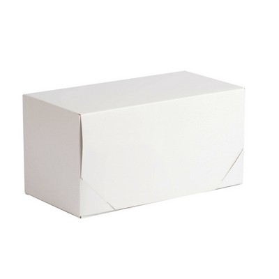 White 2 Piece Lock Corner Design Gift Box (12" x 6" x 6")