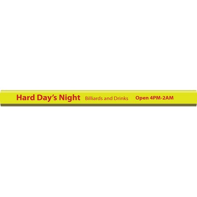 Neon Yellow Carpenter Pencils