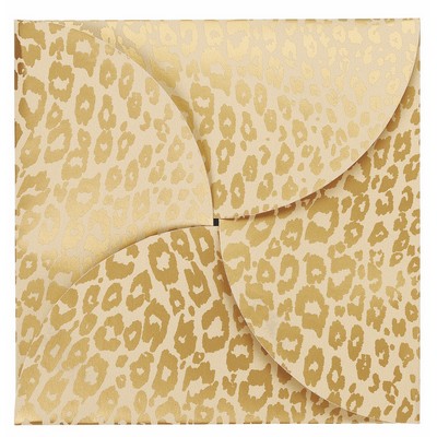 Gold Cheetah Gift Card Folder