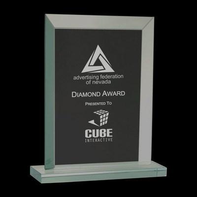 7 3/4" Rectangle Jade Glass Award