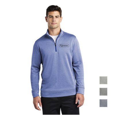 Sport-Tek ® PosiCharge ® Sport-Wick ® Heather Fleece 1/4-Zip Pullover