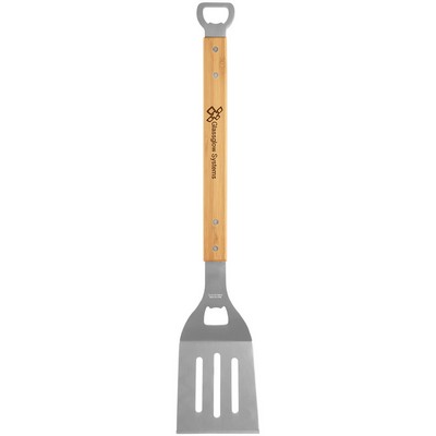 19.25" Bamboo Barbeque Spatula with Bottle Opener