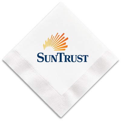 3 Ply White Beverage Napkin, Digital