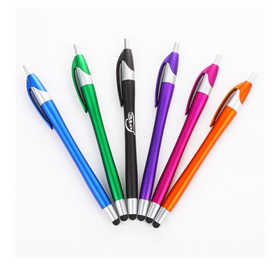2-in-1 Stylus Click Ballpoint Pen