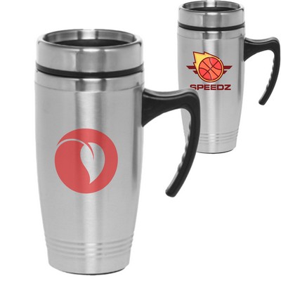 16 oz. Stainless Steel Outer Shell Travel Mug