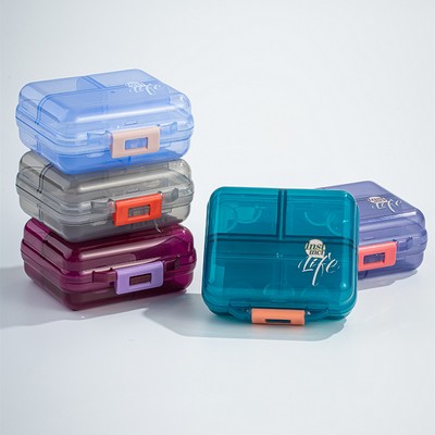 Portable 7 Grids Weekly Pill Box