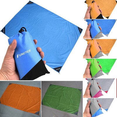 55.16 x 78.8 inch Large Sand Free Beach Mat Travel Pocket Blanket