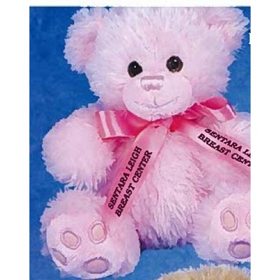 10" "Patches" Paw Bear™ Stuffed Pink Bear