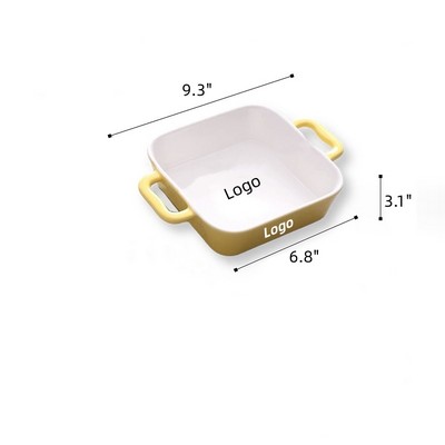 6.8 Inch Ceramic Square Baking Dishes Oven Dish