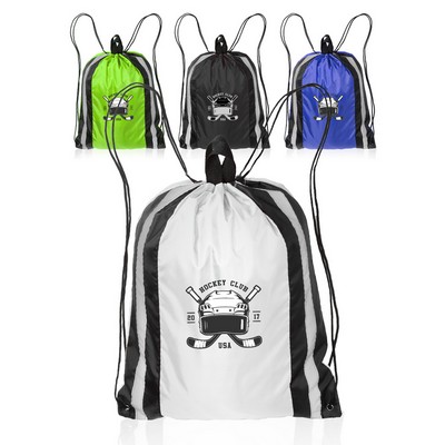 Large Reflector Drawstring Backpacks