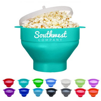 Silicone Microwave Popcorn Collapsible Bowl