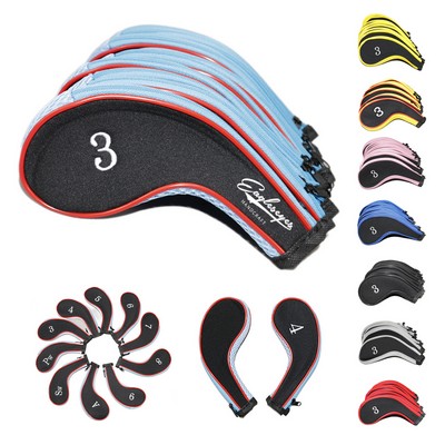 Golf Iron Club Head Cover Kit