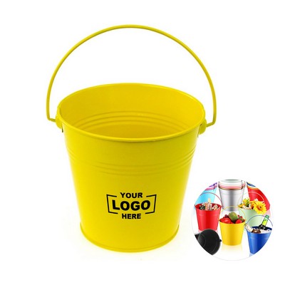 Colorful Small Metal Pail with Handle