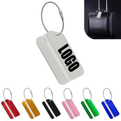 3 1/5" Custom Aluminum Alloy Luggage Tag MOQ100PCS