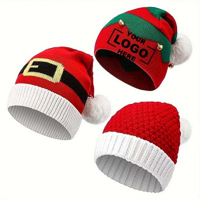 Christmas Bell Knit Beanie