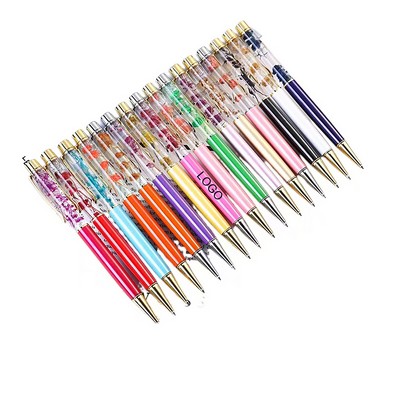 Liquid Floral Ballpoint Pens