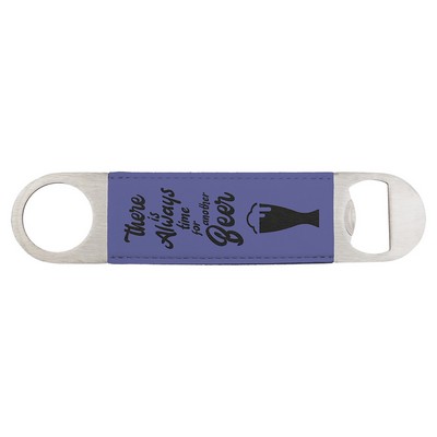 1.5" x 7" Purple Leatherette Bottle Opener