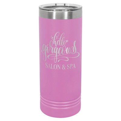 Polar Camel 22 oz. Light Purple Skinny Tumbler w/Slider Lid