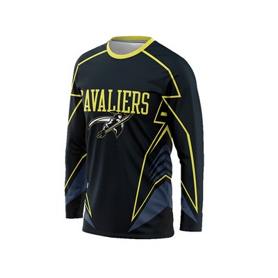 Men's Chant Long Sleeve Crew Neck Cheer Top
