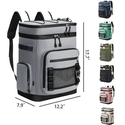 Large Waterproof Insulated Cooler Backpack for Men Women Leak Proof Cooler Backpack for Camping