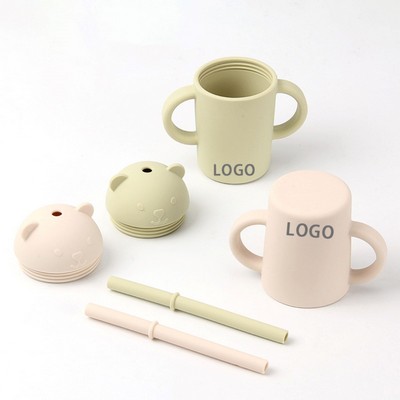 Silicone Baby Straw Cup
