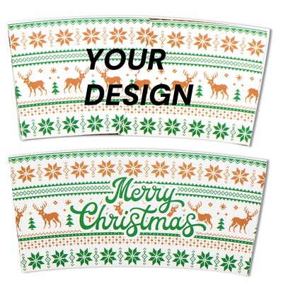 Custom Printed Kraft Coffee Cup Sleeves