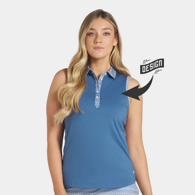 PUMA® Fair Isle Women's Sleeveless Golf Polo Shirt