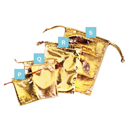 Gold Metallic Pouch (4" x5")