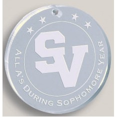 3" Circle Acrylic Medal