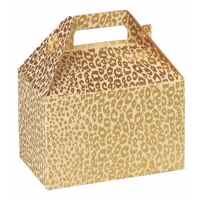 Golden Cheetah Print 8" Gable Box