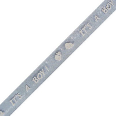 "It's a Boy" Ribbon on Sheer