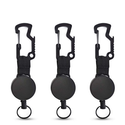 Multi-Function Retractable Keychain