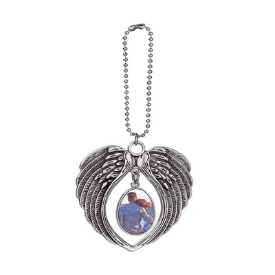 Angel Wings Metal Car Tag