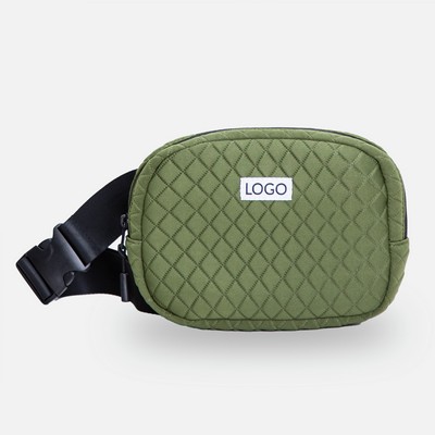 Everyday Belt Bag, Olive Quilted