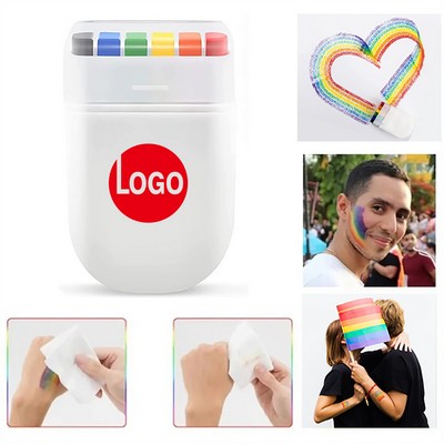 Rainbow Body Face Paint Crayon