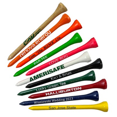 3 1/4" Custom Wood Golf Tees
