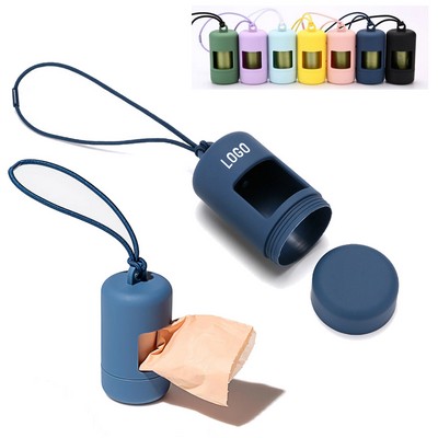 Capsule Shaped Dog Poop Bag Dispenser For Leash