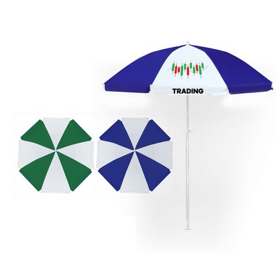 7' Steel Market Umbrella With 8 Panels