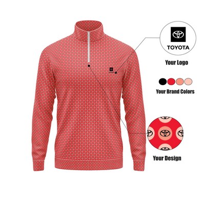 Women's Custom Branded Long Sleeve 1/4 Zip Pullover