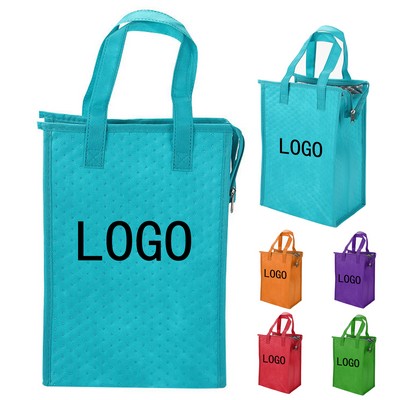 Non-Woven Cooler Insulated Tote Bag (8" x 12")