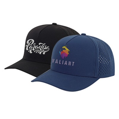 Rush - Quick Dry Poly Cap w/ Perforated Back Panels - 5 Panel