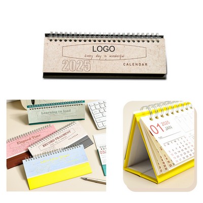 2025 Custom Flip Monthly Memo Notes Paper Mini Desk Calendar 8 1/5" x2 3/4"