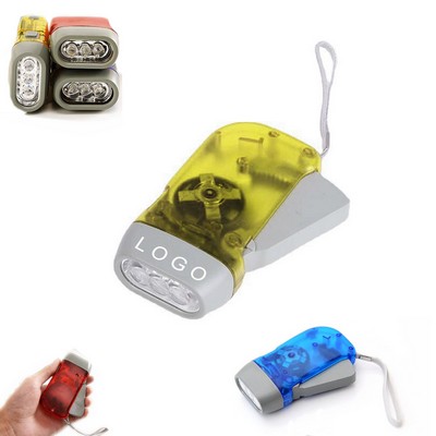 Hand Pressure Rechargeable Flashlight