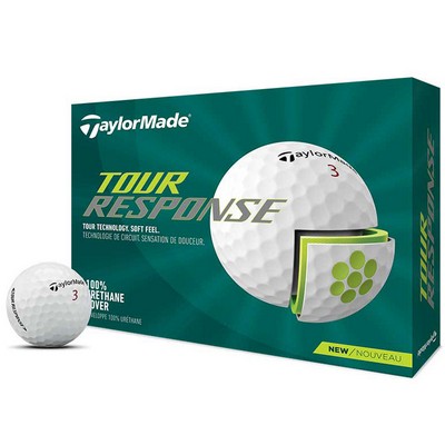 TaylorMade Tour Response Logo Golf Balls - 1 Dozen/1 Pole