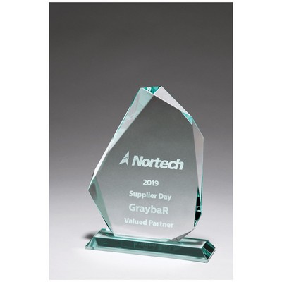 8.4" Iceberg Series Thick Jade Glass Award